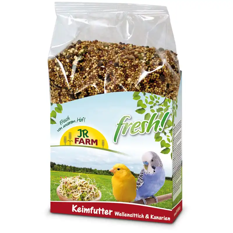 Sonderangebot Sparpaket 2 x 1 kg JR Farm fresh Keimfutter Wellensittich & Kanarien Vogel Ergänzungsfutter
